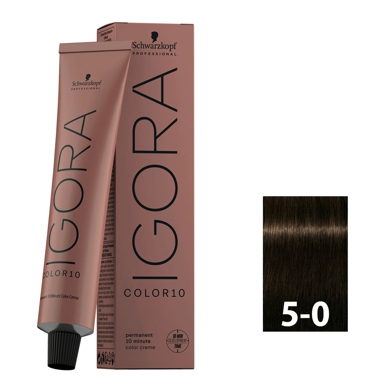Light brown hair after using SCHWARZKOPF IGORA COLOR10 5-0