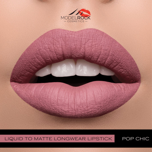 Modelrock Liquid To Matte Long Wear Lipstick Pop Chic