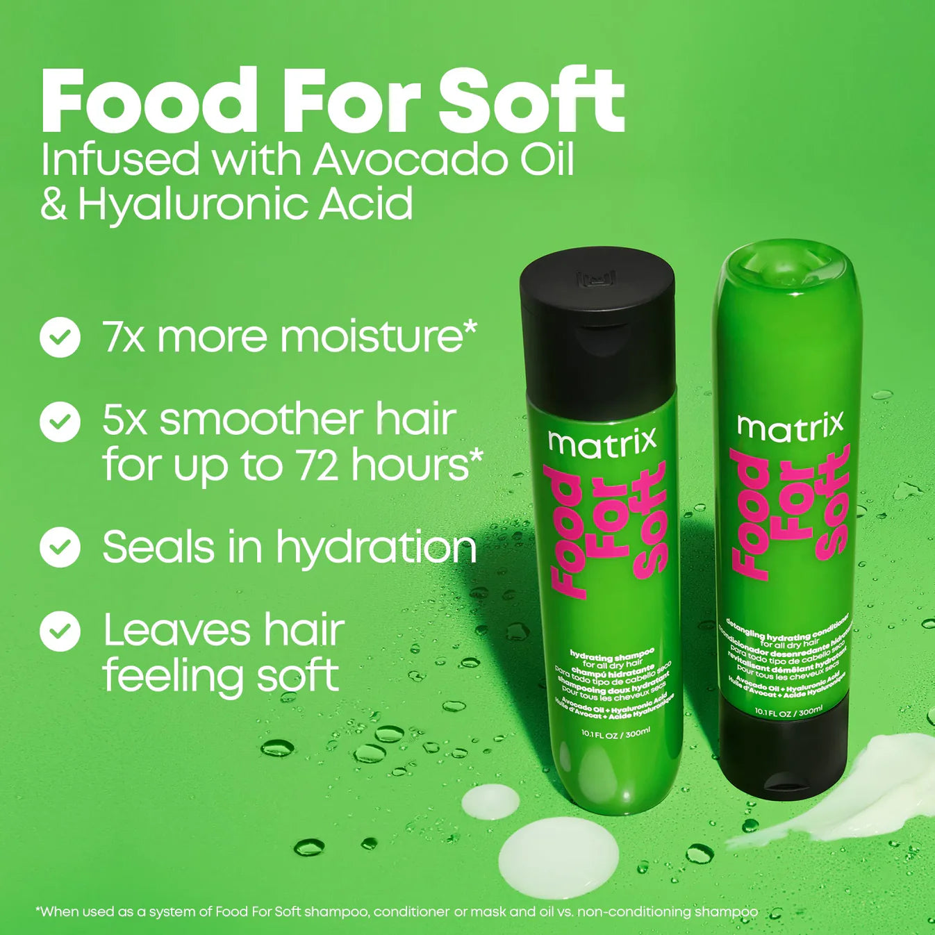 Matrix Food for Soft Detangling Hydrating Conditioner for Dry Hair with Avocado Oil and Hyaluronic Acid 1L