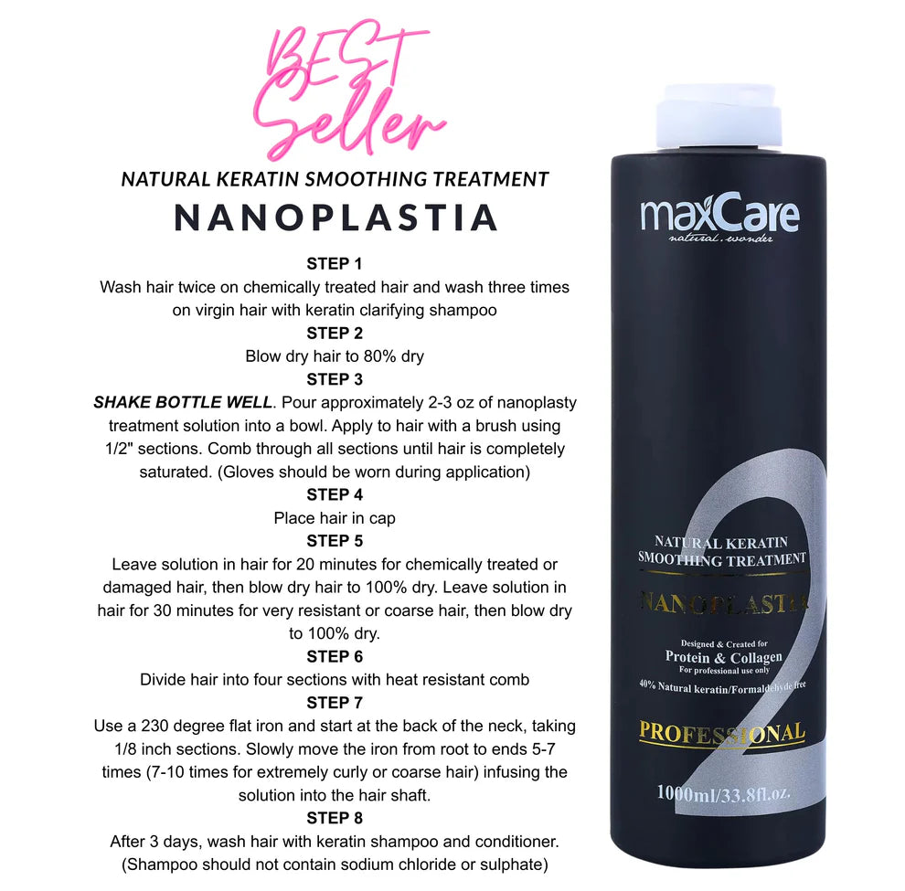 Maxcare Smoothing Treatment Nanoplastia Protein & Collagen 1L