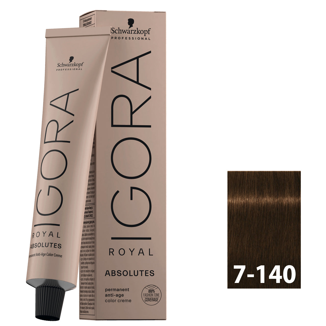 Medium blonde cendré hair after using SCHWARZKOPF IGORA ROYAL ABSOLUTES 7-10
