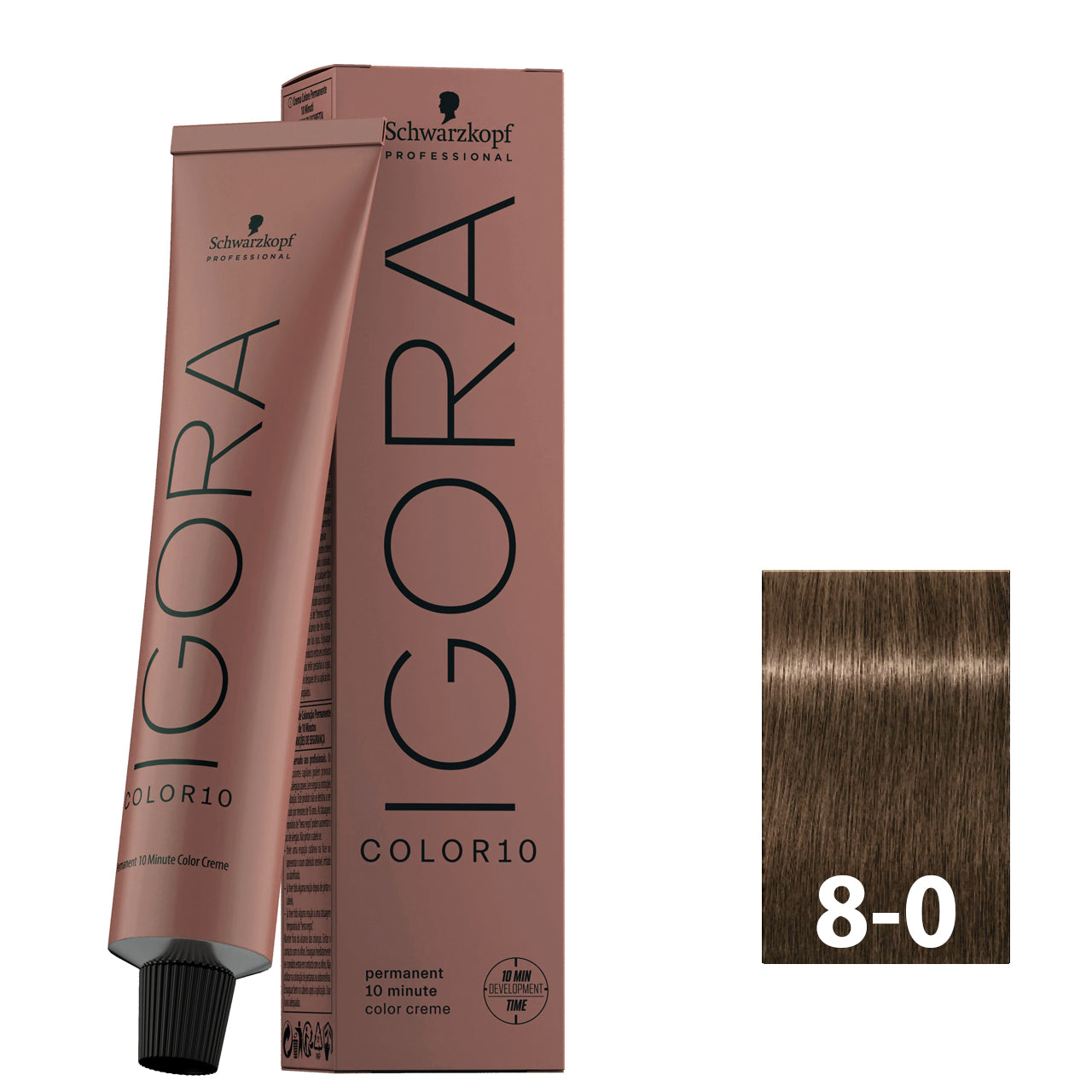 Natural blonde hair after using SCHWARZKOPF IGORA COLOR10 8-0