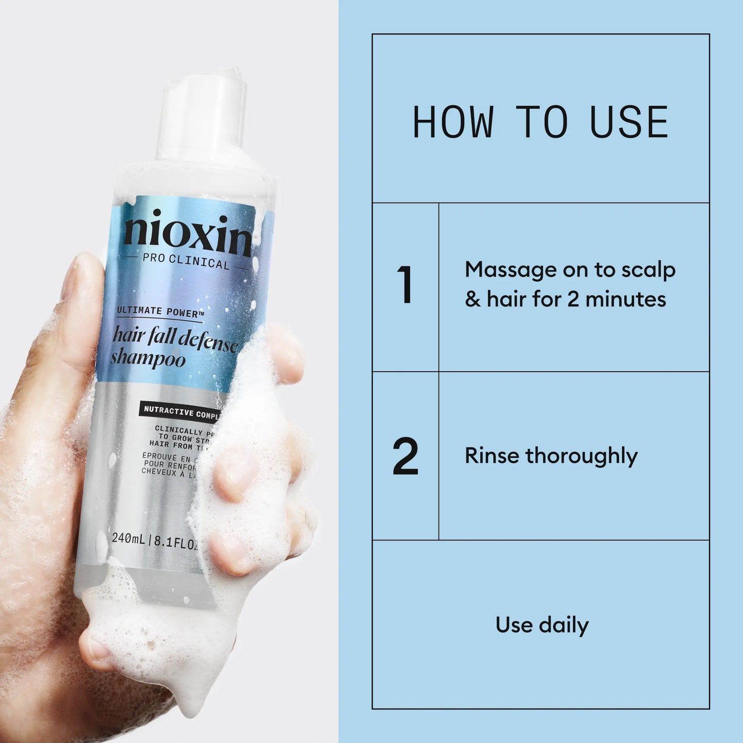 Nioxin Hair Fall Defence Shampoo 240ML