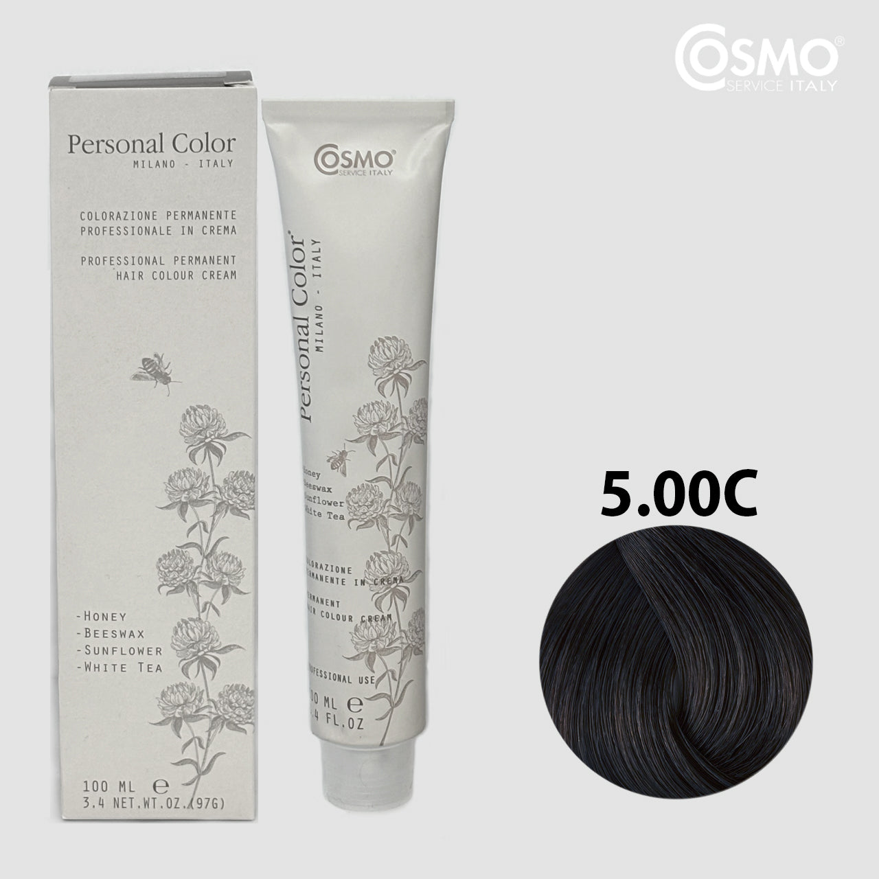 PERSONAL COLOR 5.00C - COLD DEEP LIGHT CHESTNUT Hair Dye 100ml bottle front view