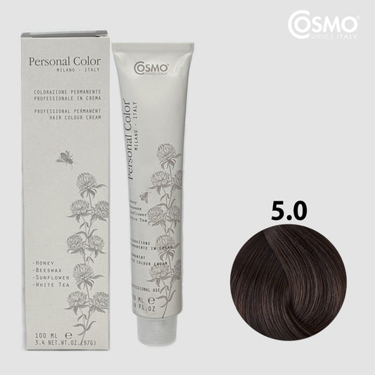 PERSONAL COLOR 5.0 - LIGHT CHESTNUT Hair Dye 100ml bottle front view
