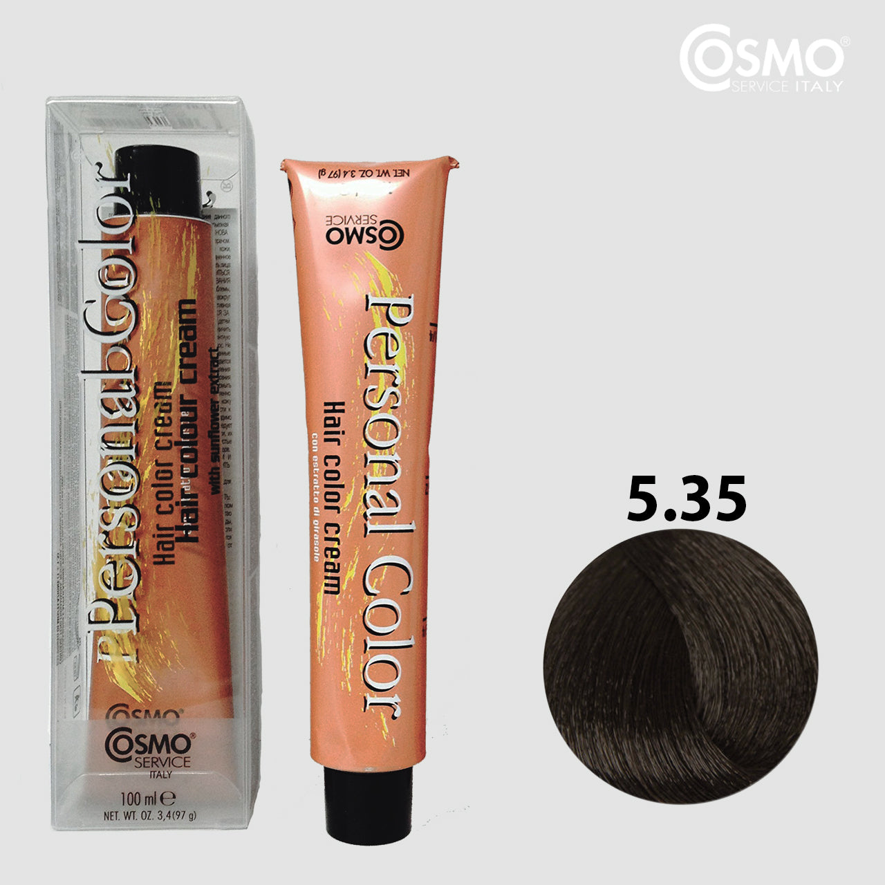PERSONAL COLOR 5.35 - COFFEE Hair Dye 100ml bottle front view