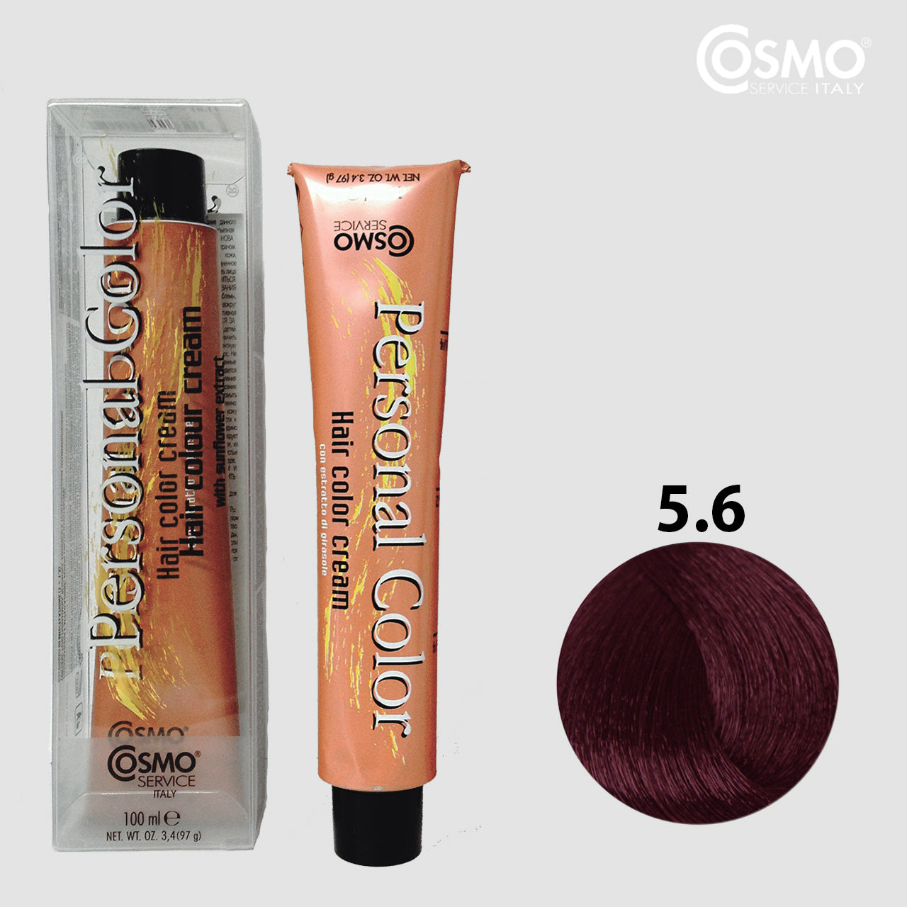 PERSONAL COLOR 5.6 - RED LIGHT CHESTNUT Hair Dye 100ml bottle front view