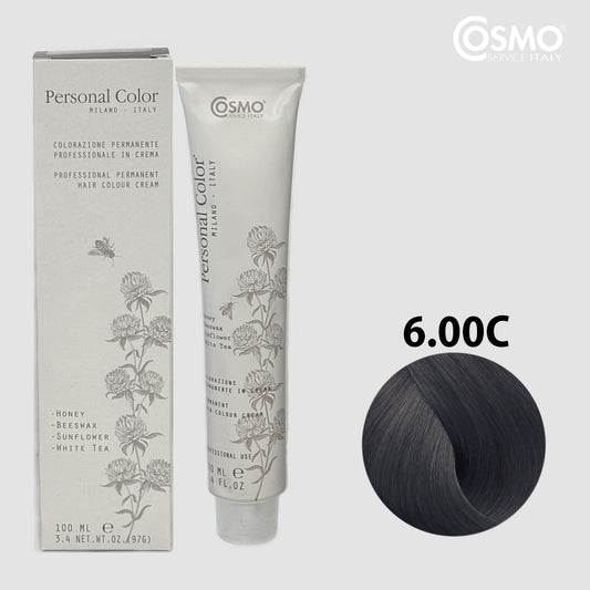 PERSONAL COLOR 6.00C - COLD DEEP DARK BLOND Hair Dye 100ml bottle front view