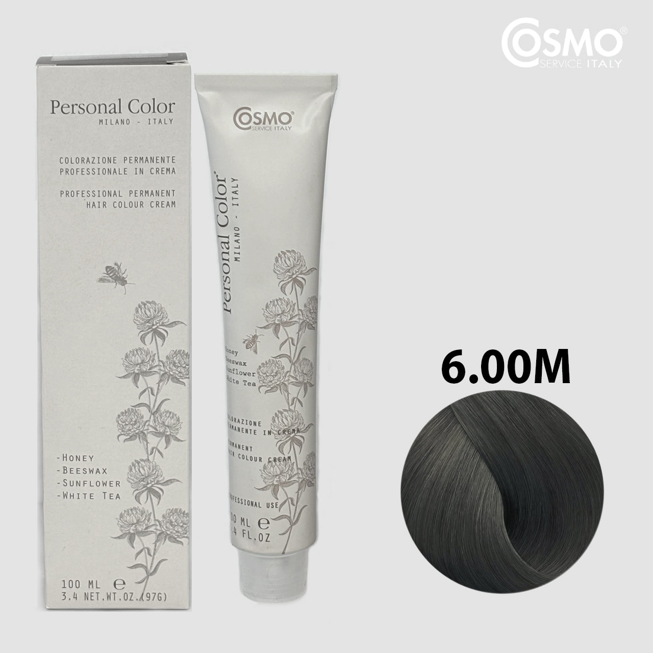 PERSONAL COLOR 6.00M - DARK BLOND MAT Hair Dye 100ml bottle front view
