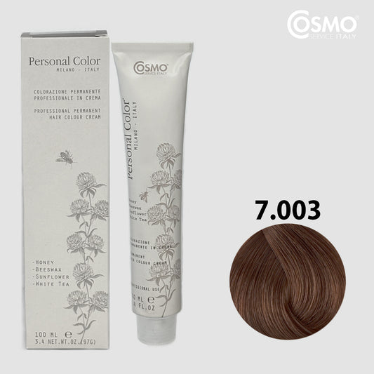 PERSONAL COLOR 7.003 - BAHIA NATURAL BLOND Hair Dye 100ml bottle front view