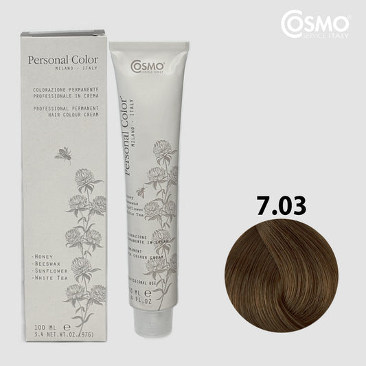 PERSONAL COLOR 7.03 - GOLDEN NATURAL BLOND Hair Dye 100ml bottle front view
