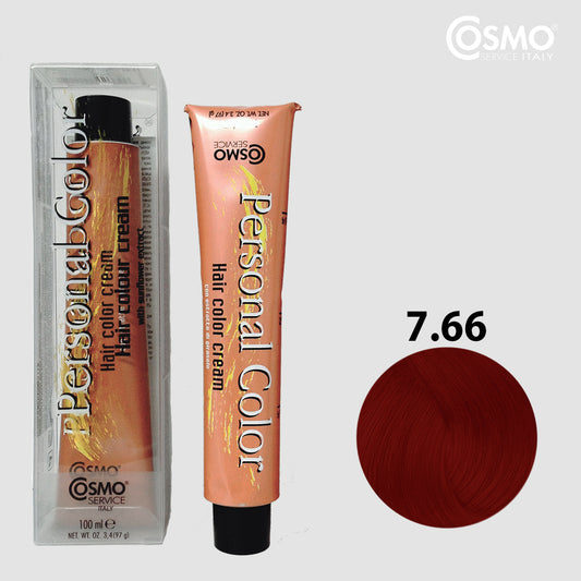 PERSONAL COLOR 7.66 - INTENSE RED BLOND Hair Dye 100ml bottle front view