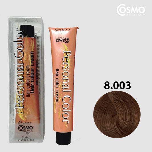 PERSONAL COLOR 8.003 - BAHIA NATURAL LIGHT BLOND Hair Dye 100ml bottle front view