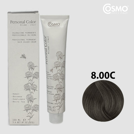 PERSONAL COLOR 8.00C - COLD DEEP LIGHT BLOND Hair Dye 100ml bottle front view