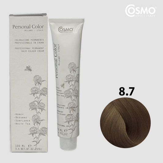 PERSONAL COLOR 8.7 - TOBACCO LIGHT BLOND 100ML bottle front view