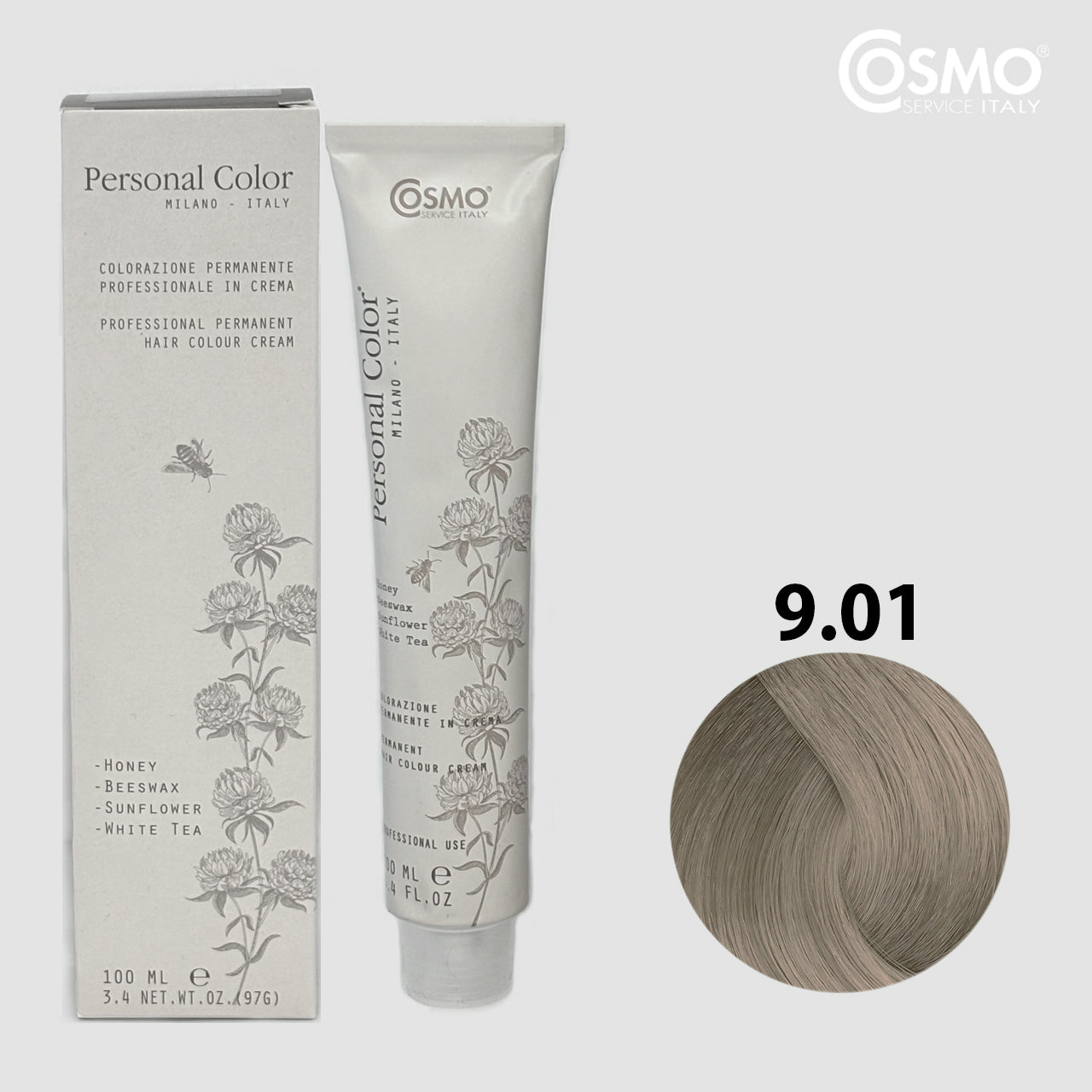PERSONAL COLOR 9.01 - ASH NATURAL VERY LIGHT BLOND 100ML bottle front view