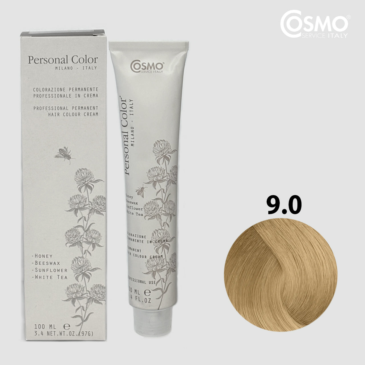PERSONAL COLOR 9.0 - VERY LIGHT BLOND 100ML bottle front view