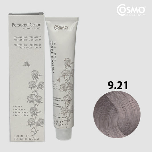 PERSONAL COLOR 9.21 - ASH VIOLET VERY LIGHT BLOND 100ML bottle front view