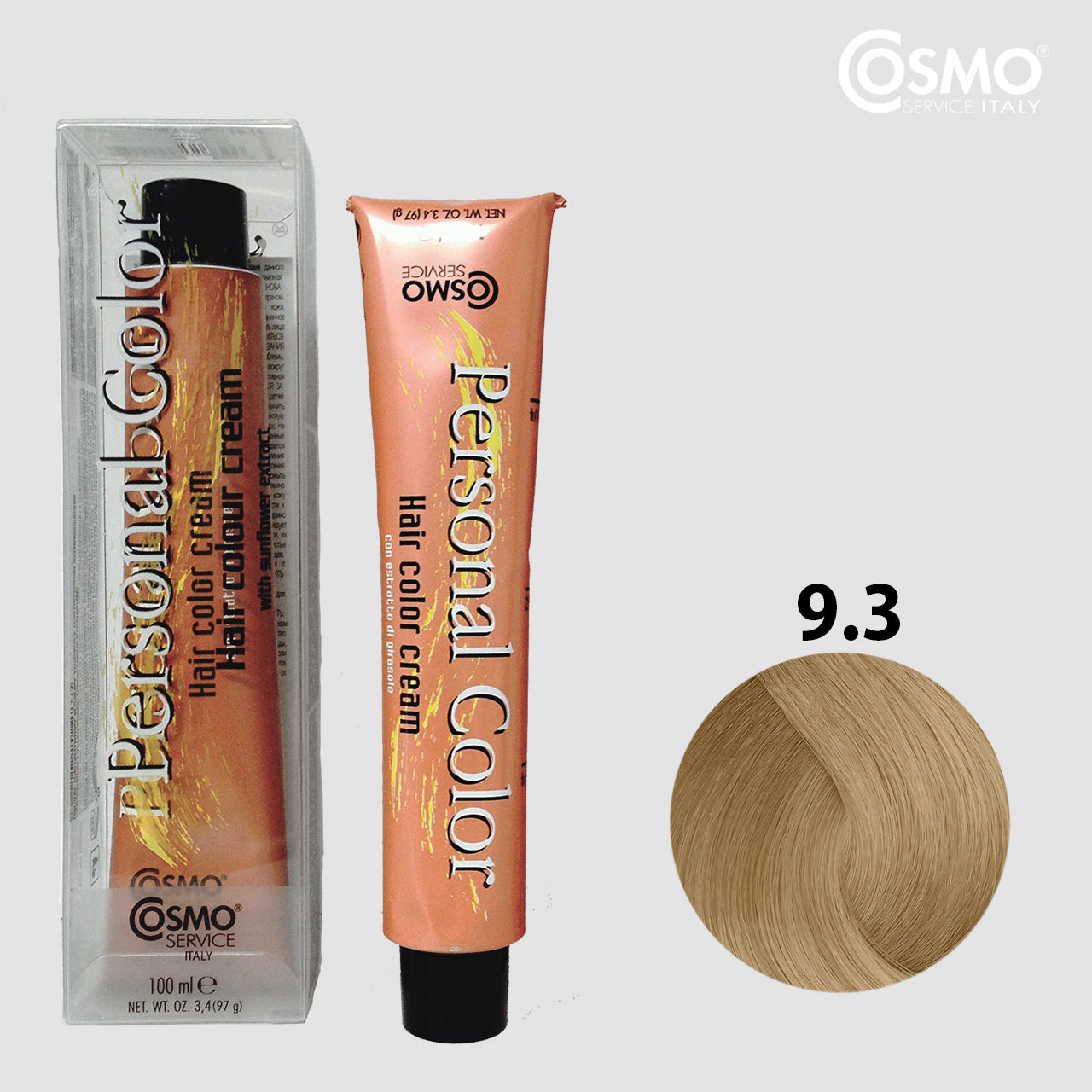 PERSONAL COLOR 9.3 - GOLDEN VERY LIGHT BLOND 100ML bottle front view