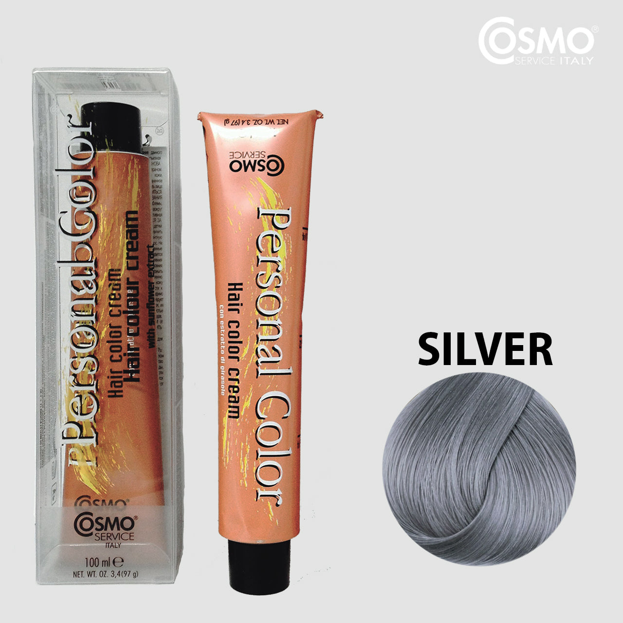 PERSONAL COLOR CORRECTIVE ARGENTO - SILVER 100ML bottle front view