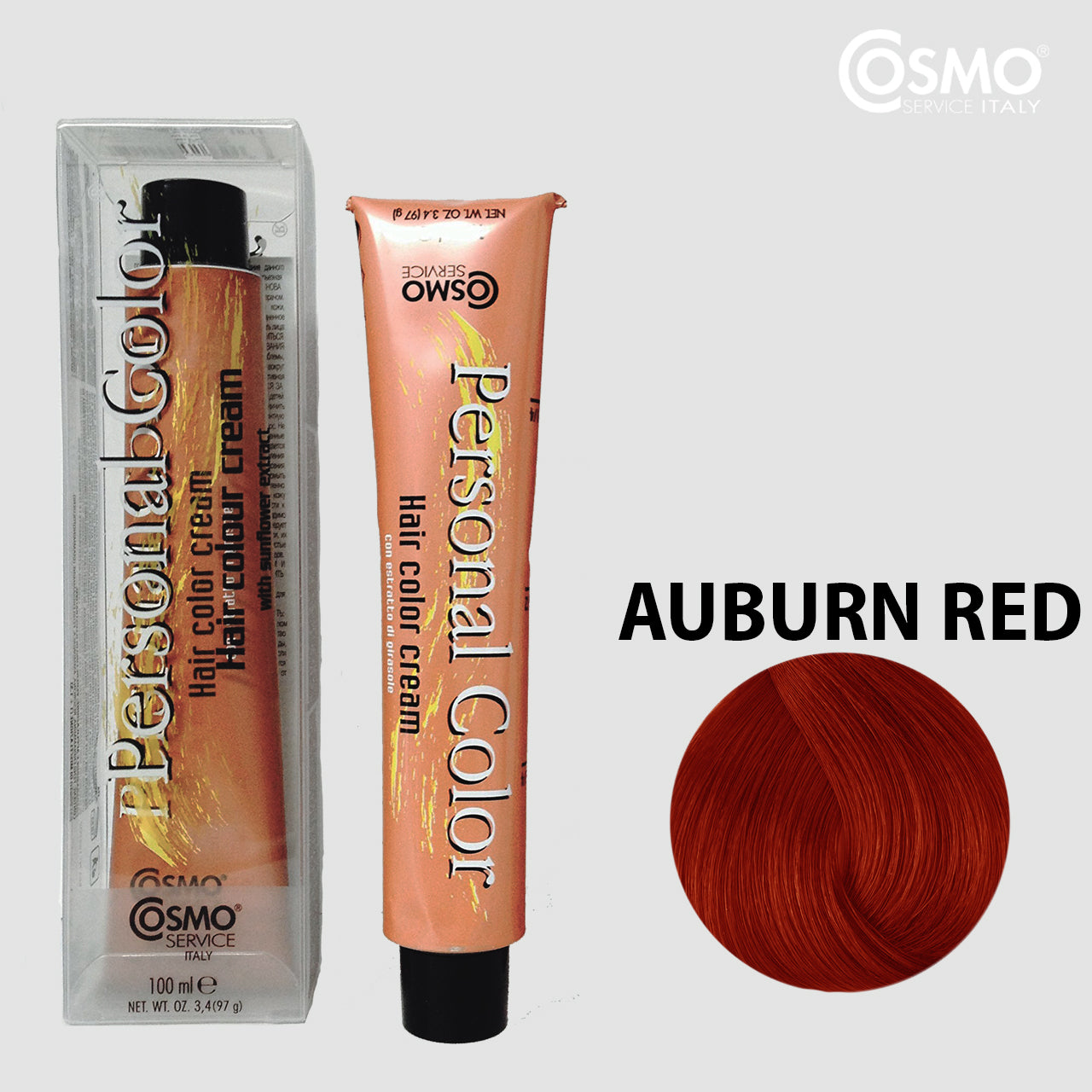 PERSONAL COLOR MECHES ROSSO RAME - AUBURN RED 100ML bottle front view