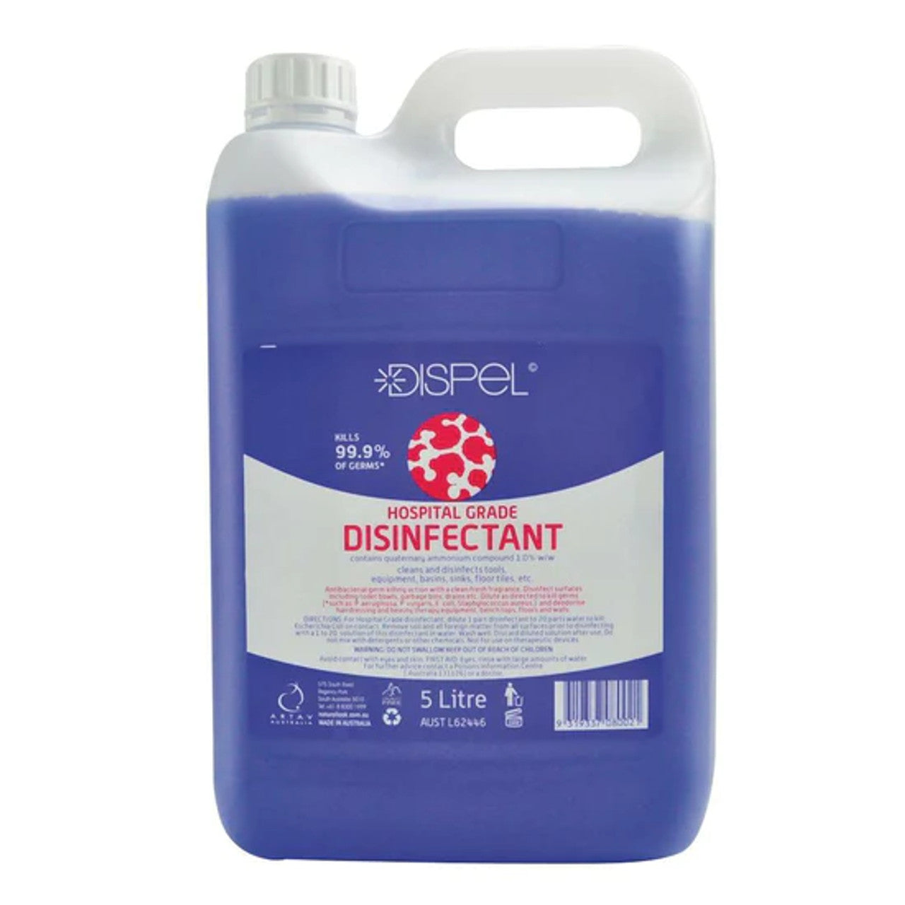 POWERPLUS HOSPITAL GRADE DISINFECTANT 5L bottle front view