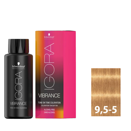 Pastel light gold hair after using SCHWARZKOPF IGORA VIBRANCE 9,5-5

