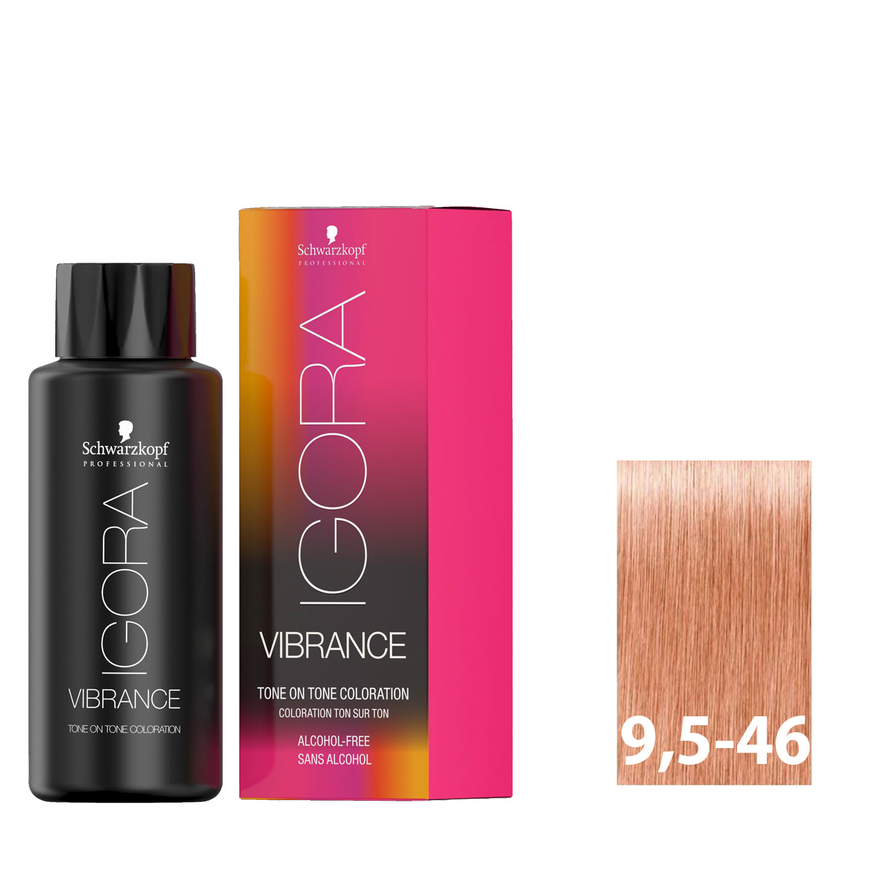 Pastel light red violet hair after using SCHWARZKOPF IGORA VIBRANCE 9,5-46