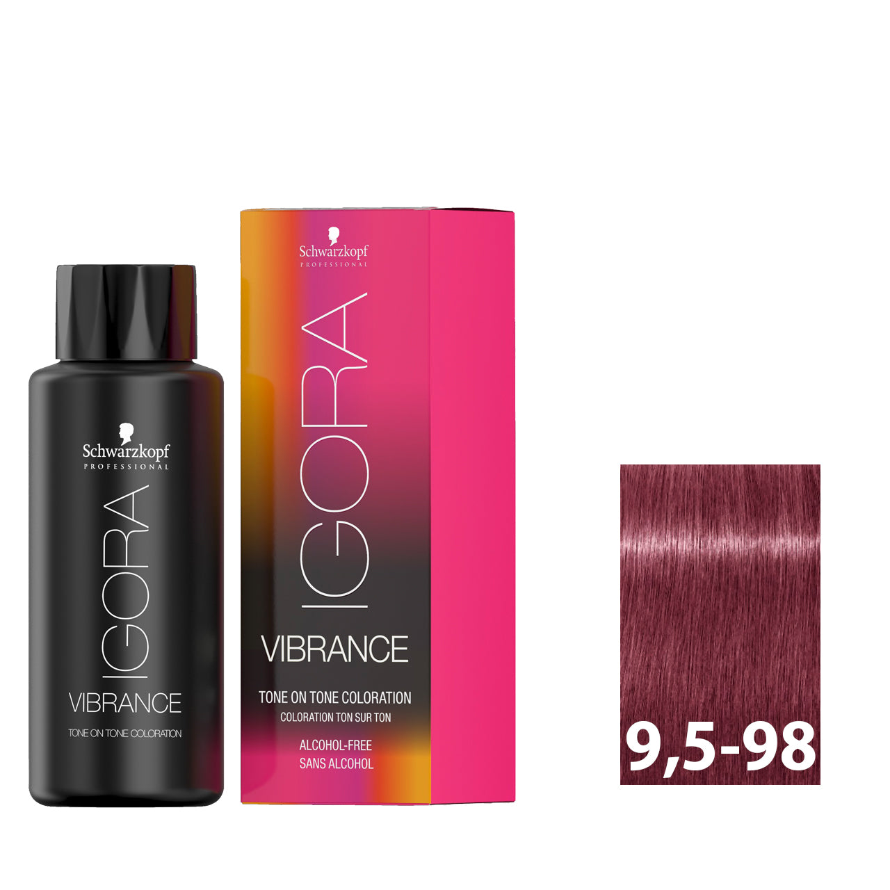 Pastel light violet pearl hair after using SCHWARZKOPF IGORA VIBRANCE 9,5-98