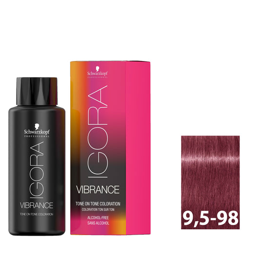 Pastel light violet pearl hair after using SCHWARZKOPF IGORA VIBRANCE 9,5-98