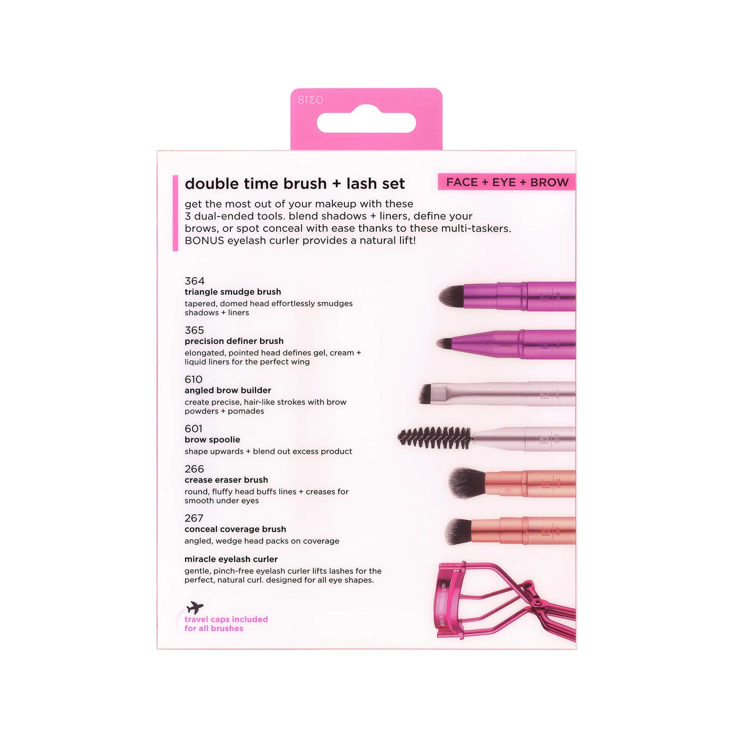 Real Techniques Double Time Brush Plus Lash Set