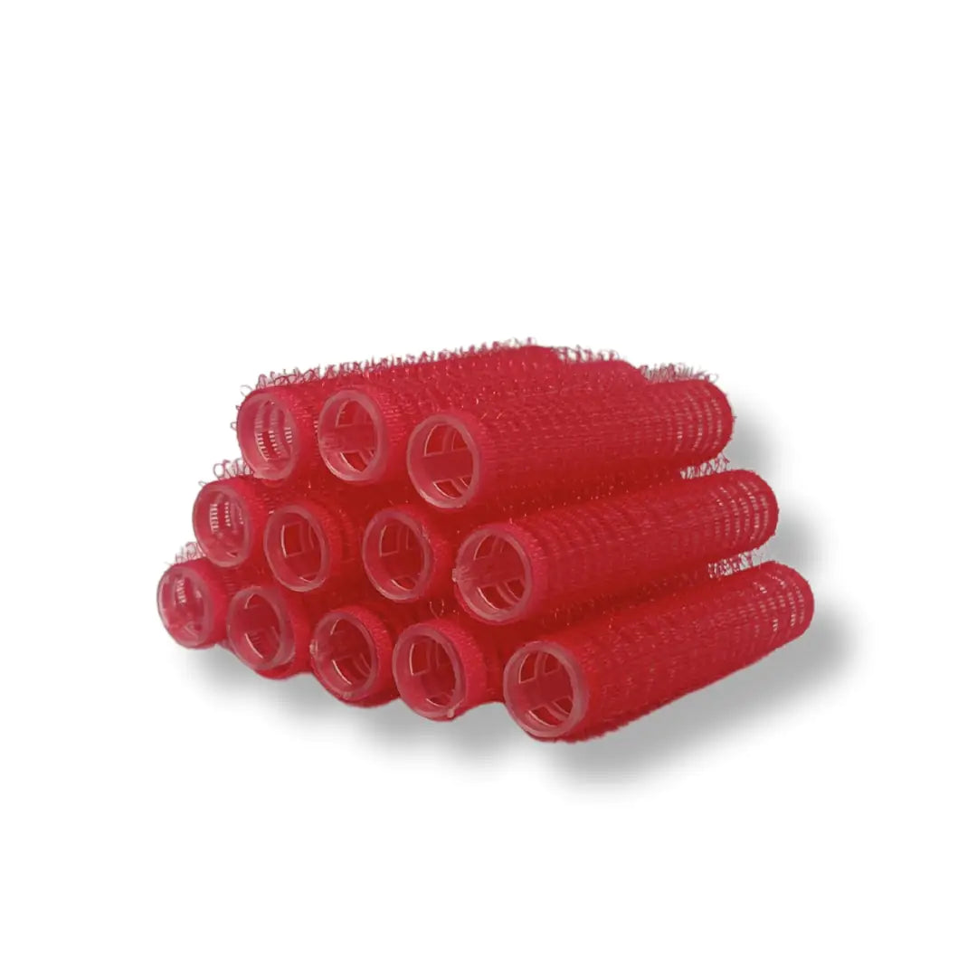 Red Velcro Rollers 13mm 12pk