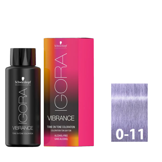SCHWARZKOPF IGORA VIBRANCE 0-11 60ML bottle with packaging