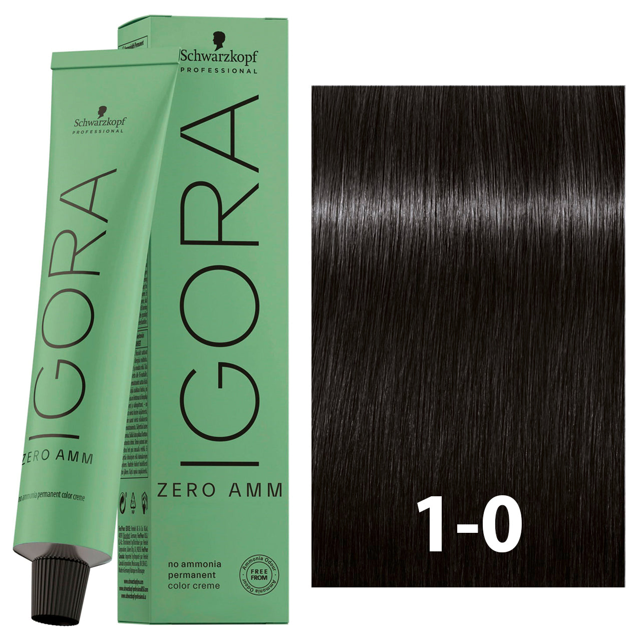 SCHWARZKOPF IGORA ZERO AMMONIA 1-0 60ML bottle with packaging
