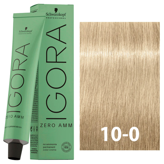 SCHWARZKOPF IGORA ZERO AMMONIA 10-0 60ML bottle with packaging
