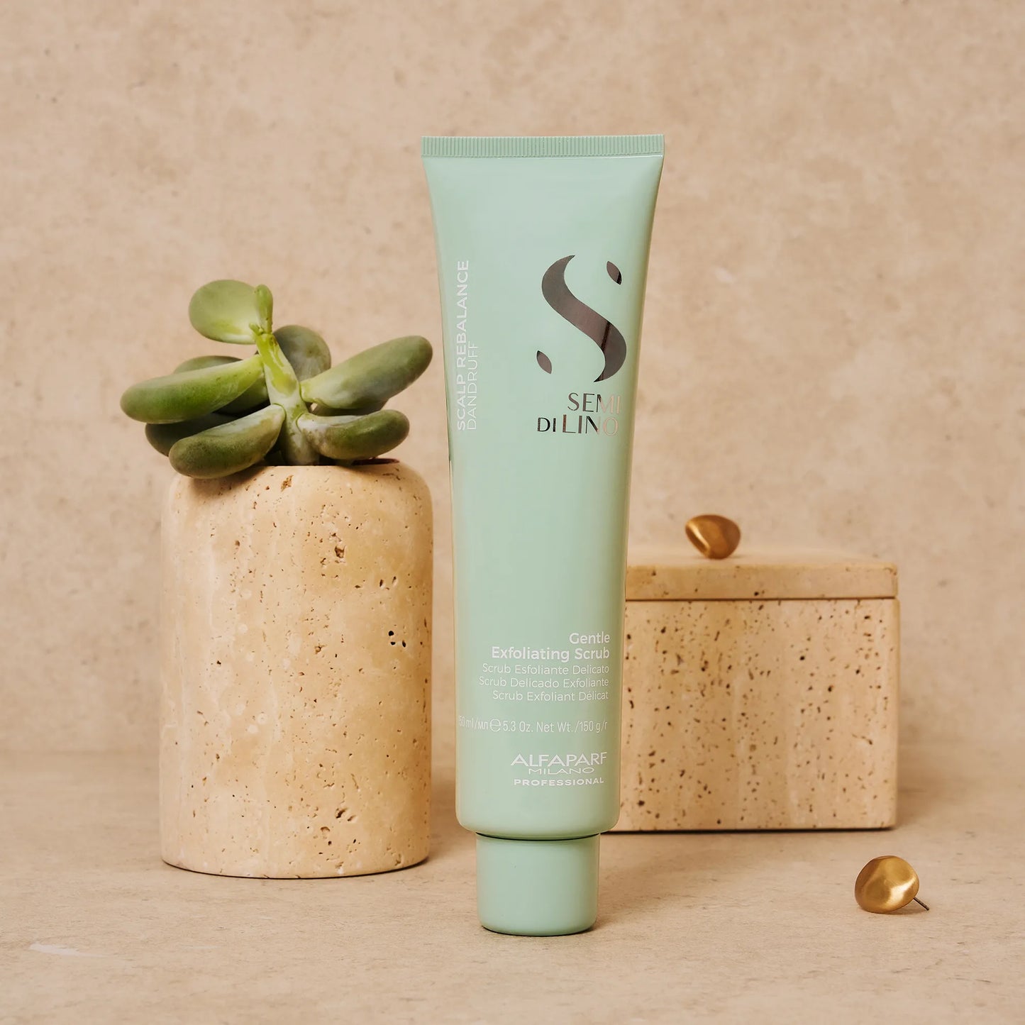 Alfaparf Milano Semi Di Lino Scalp Rebalance Gentle Exfoliating Scrub For Dry & Oily Dandruff 150ML