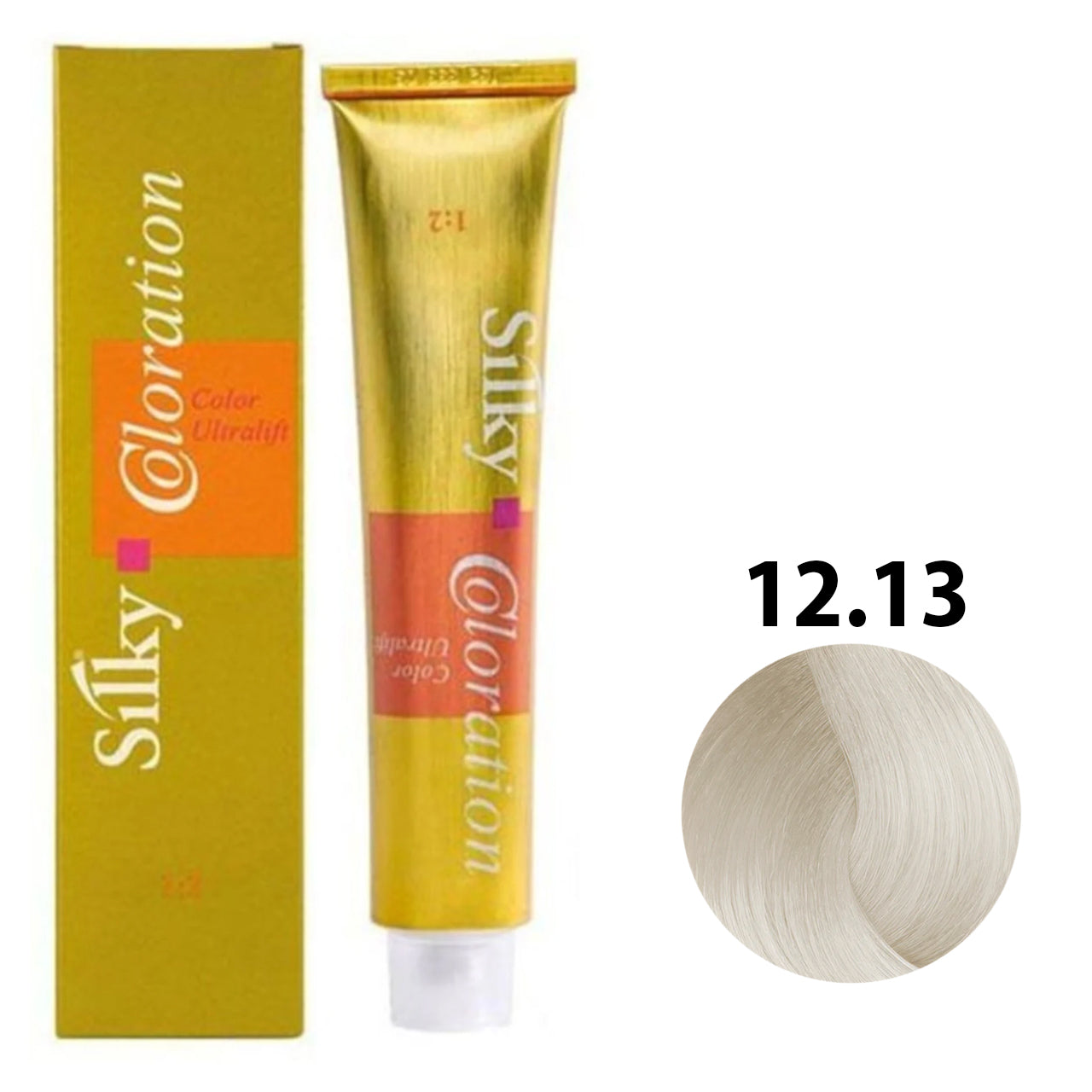 SILKY COLOUR 12.13 - LIGHT BEIGE ULTRA LIFT Hair Dye 100ml bottle front view