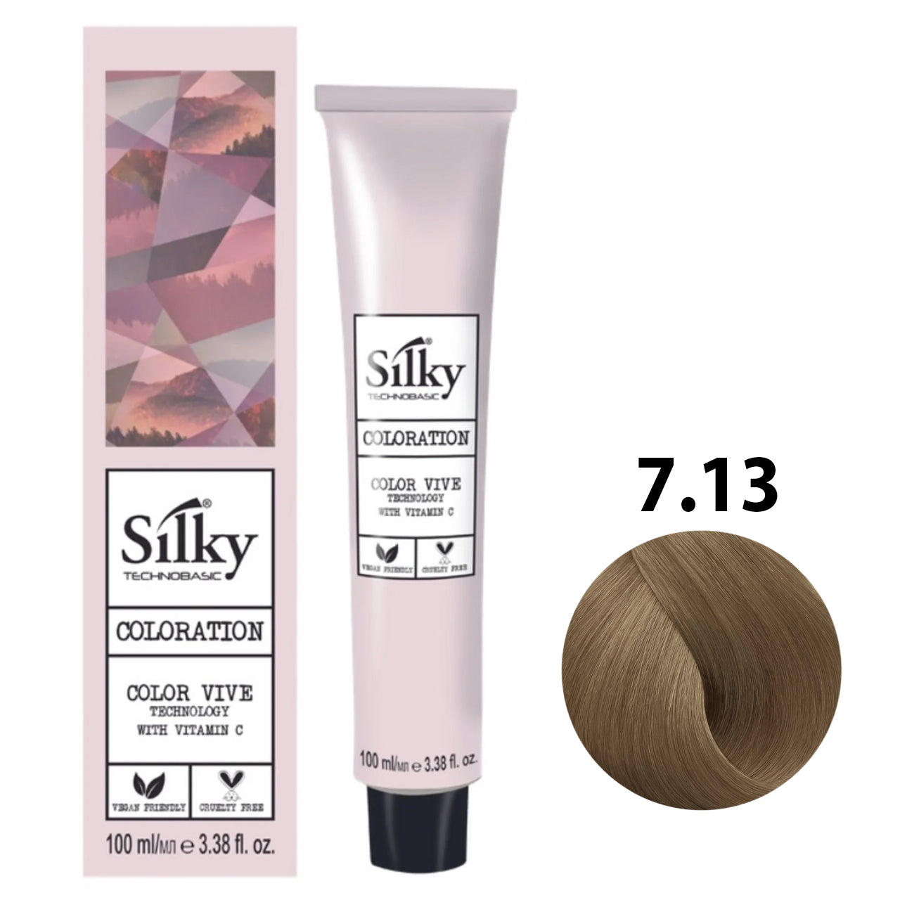 SILKY COLOUR 7.13 - IRISE BLONDE 100ML bottle front view