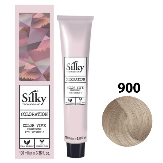 SILKY COLOUR 900 - ULTRA LIGHT BLONDE 100ML bottle front view
