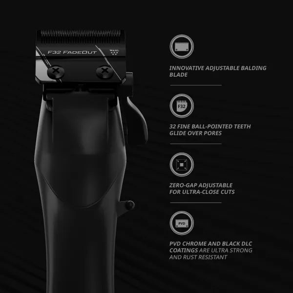 Side view of the Wahl Vapor Clipper displaying ergonomic design and control features.
