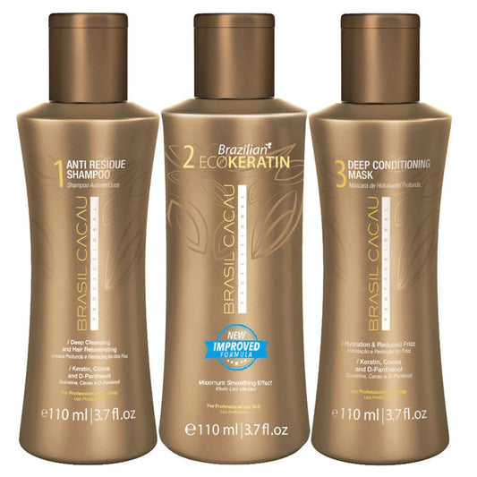 Smooth, shiny hair after Brasil Cacau Eco Keratin Treatment