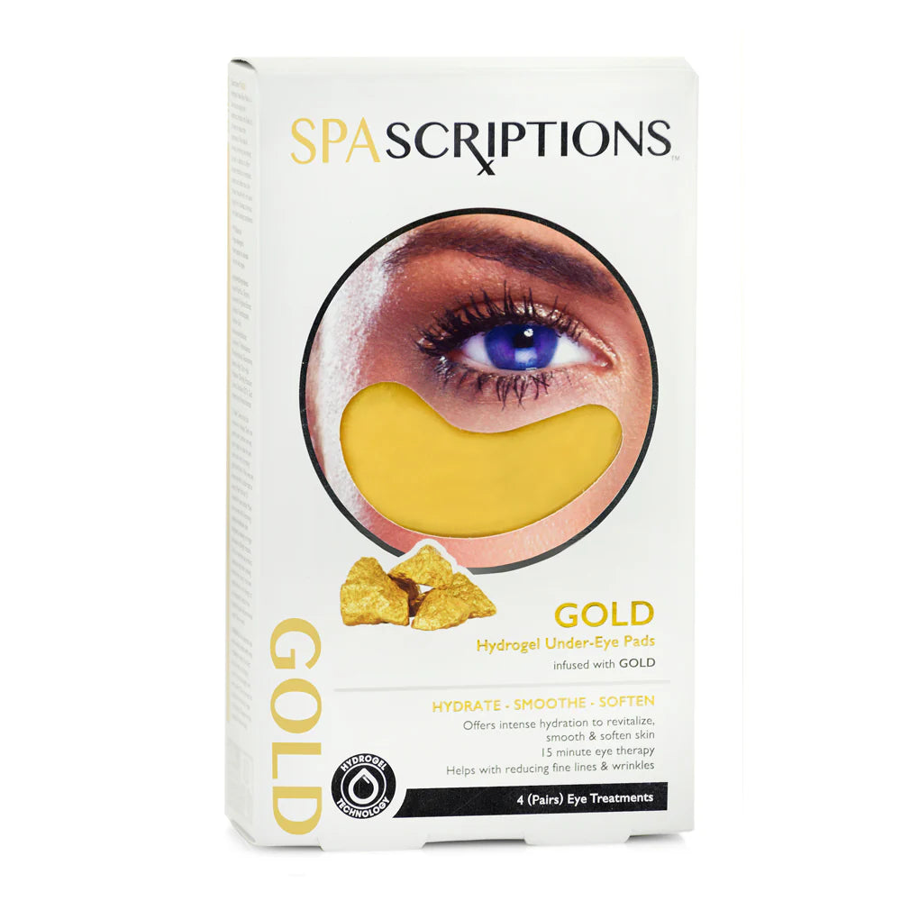 Spa Scriptions Gold Hydrogel Under Eye Pads 4 Pair