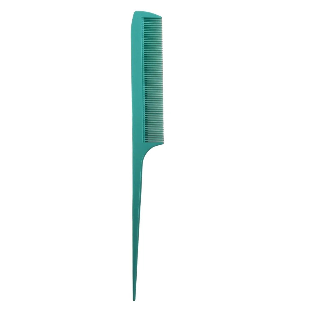 Professional Plastic Tail Comb - Vibrant Teal