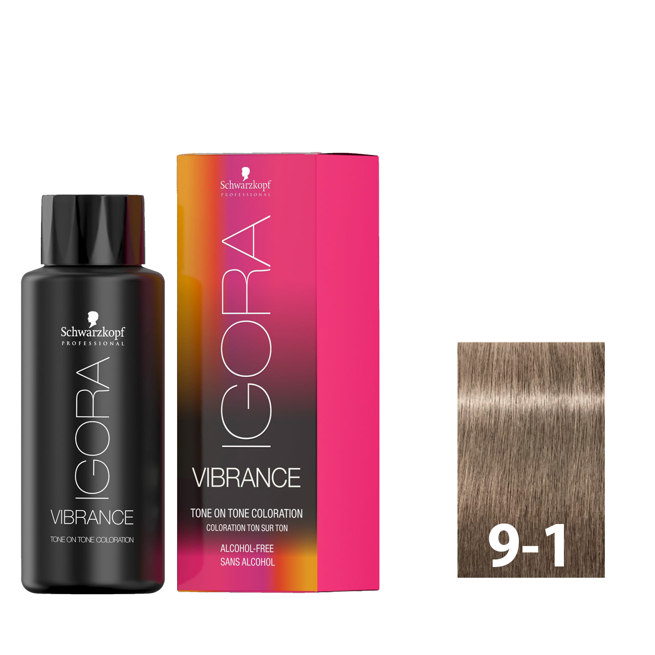 Very light ash blonde hair after using SCHWARZKOPF IGORA VIBRANCE 9-1
