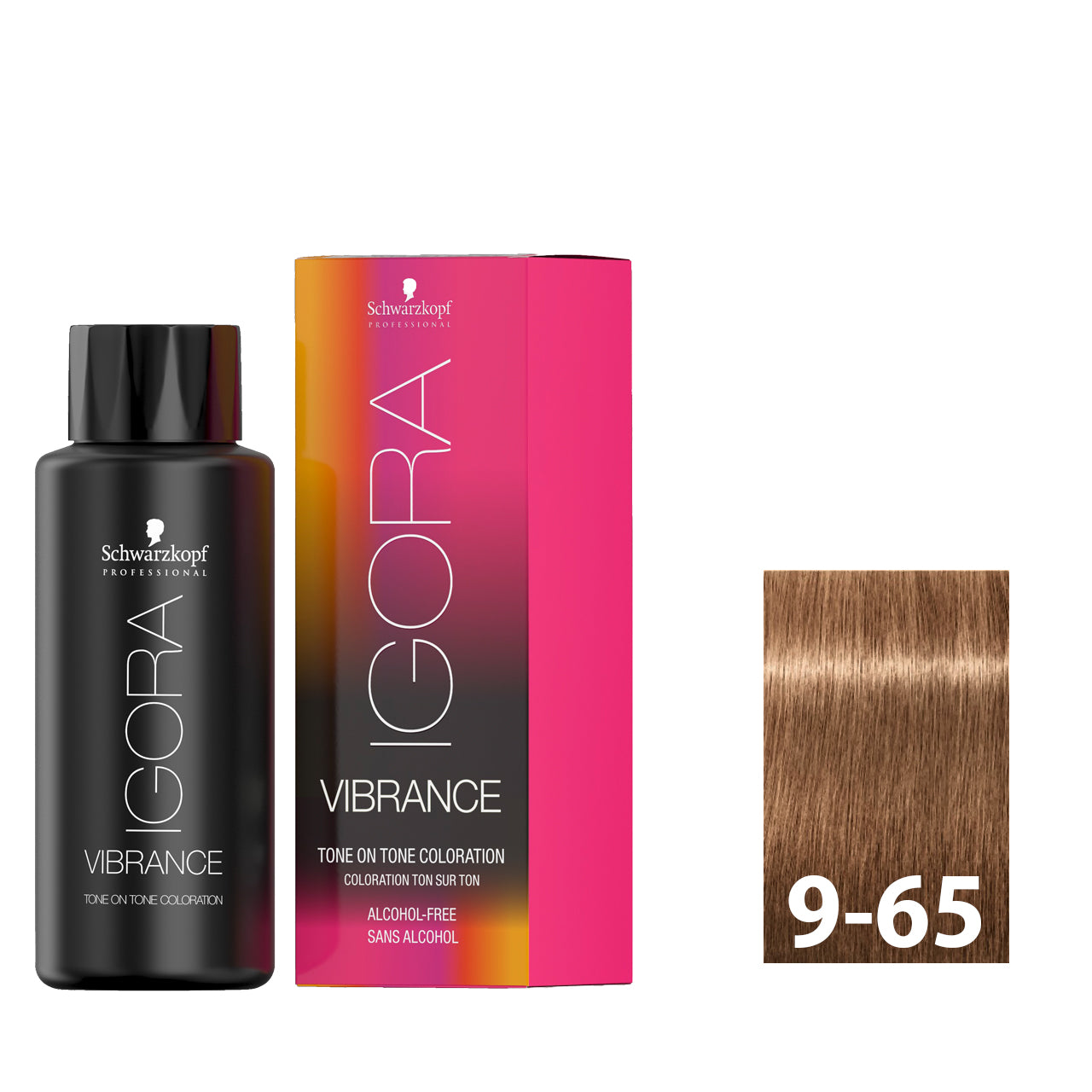 Very light gold red blonde hair after using SCHWARZKOPF IGORA VIBRANCE 9-65
