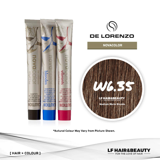 De Lorenzo NovaColor Permanent Colour W6.35 - Medium Warm Blonde 60g