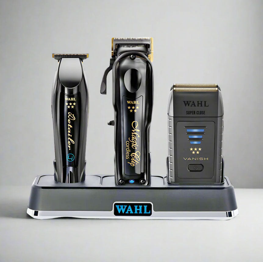 Wahl 5 Star Cordless Magic Clip plus Detailer plus Vanish plus Power Station Combo
