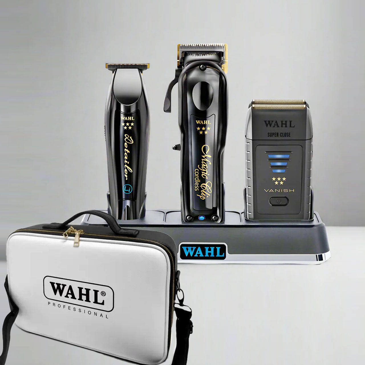 Wahl 5 Star Cordless Magic Clip plus Detailer plus Vanish plus Power Station Combo