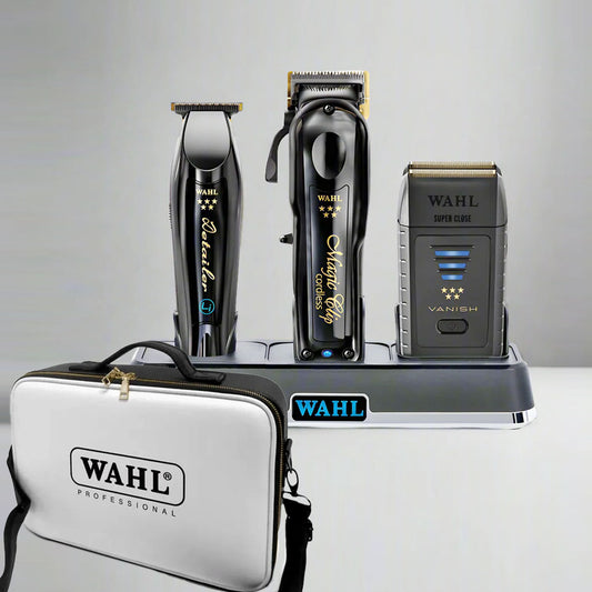 Wahl 5 Star Cordless Magic Clip plus Detailer plus Vanish plus Power Station Combo