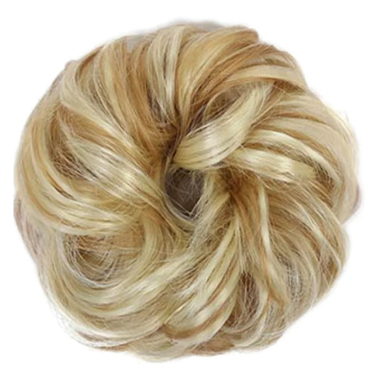 Messy Hair Bun Blonde